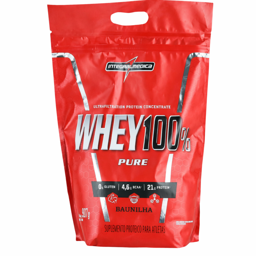 Whey Isolado e Concentrado 100% 907g Baunilha